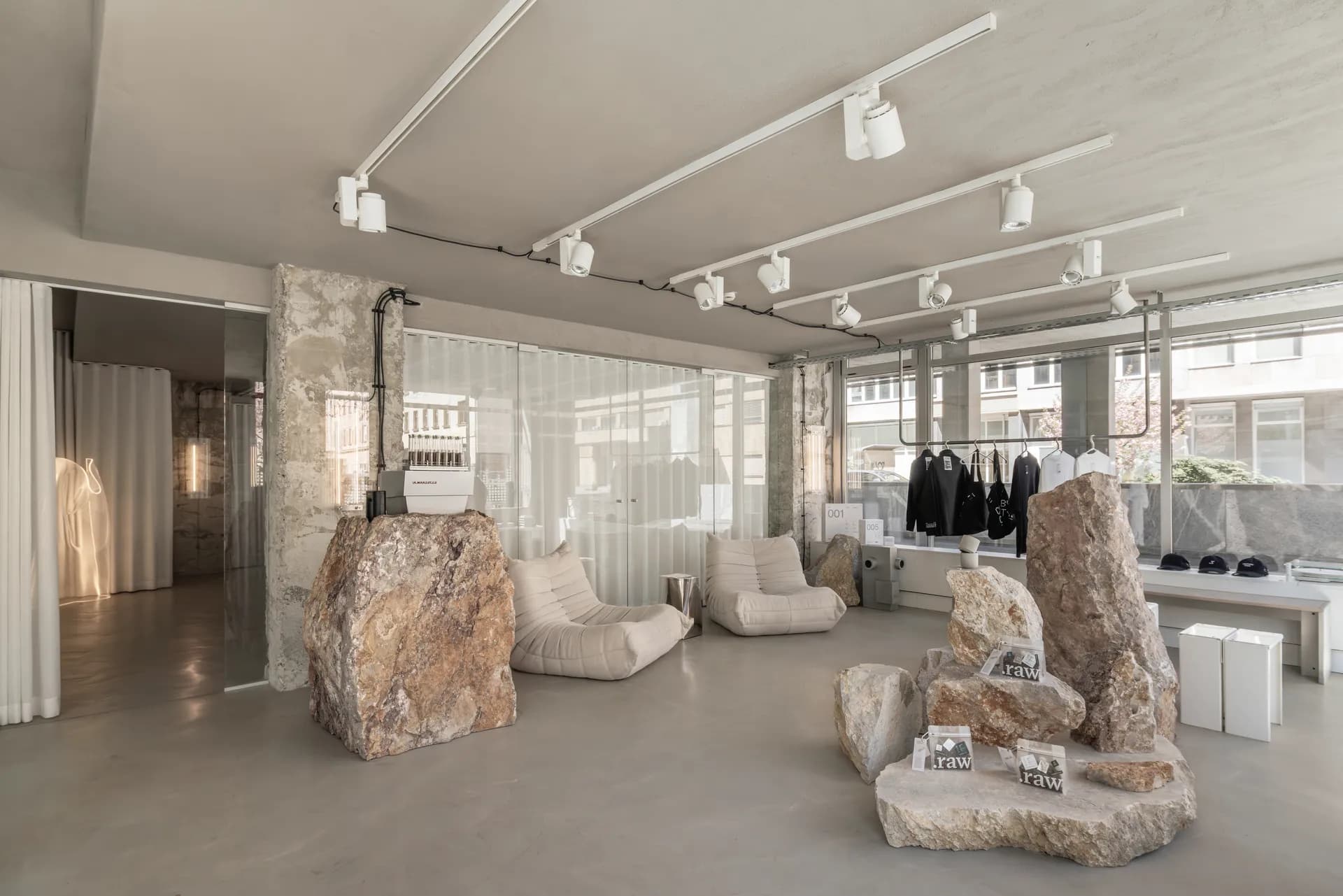 .raw store interior in Ljubljana