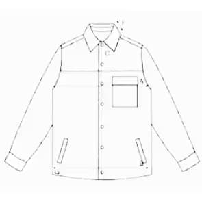 Jacket technical sketch
